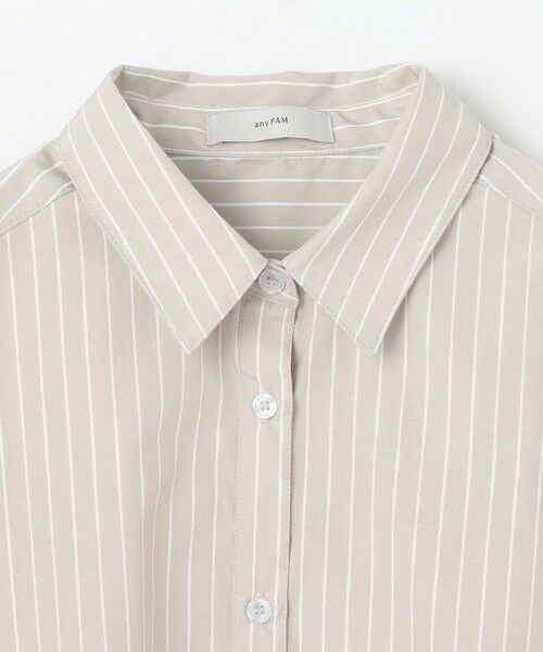 ANY / エニィ シャツ・ブラウス | 【洗濯機可】ストライプドロストシャツ | 詳細7