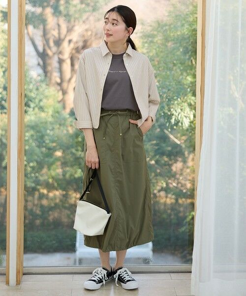 ANY / エニィ シャツ・ブラウス | 【洗濯機可】ストライプドロストシャツ | 詳細4