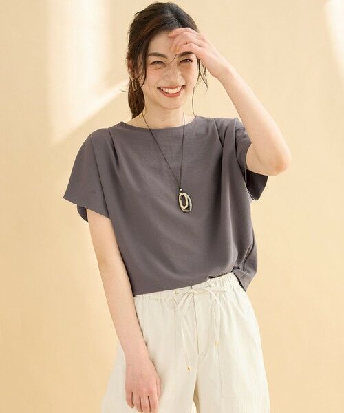 ANY / エニィ シャツ・ブラウス | 【吸水速乾/イージーケア/UVカット/接触冷感】さらさらDRYブラウス | 詳細20