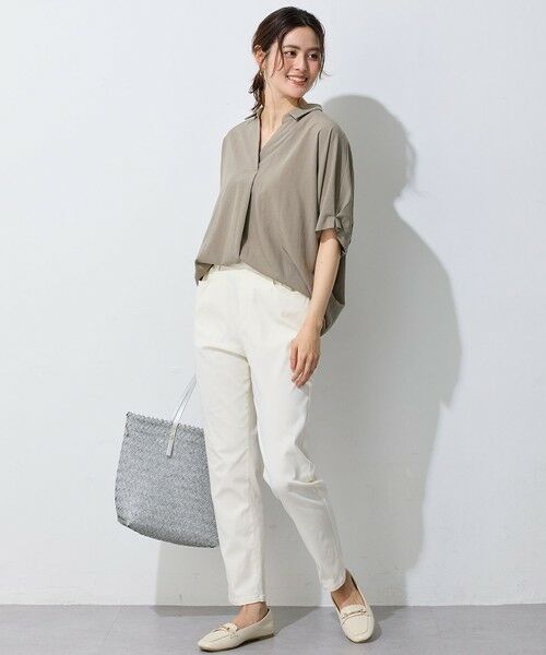 ANY / エニィ シャツ・ブラウス | 【新色追加】スキッパーネック袖タックブラウス | 詳細5