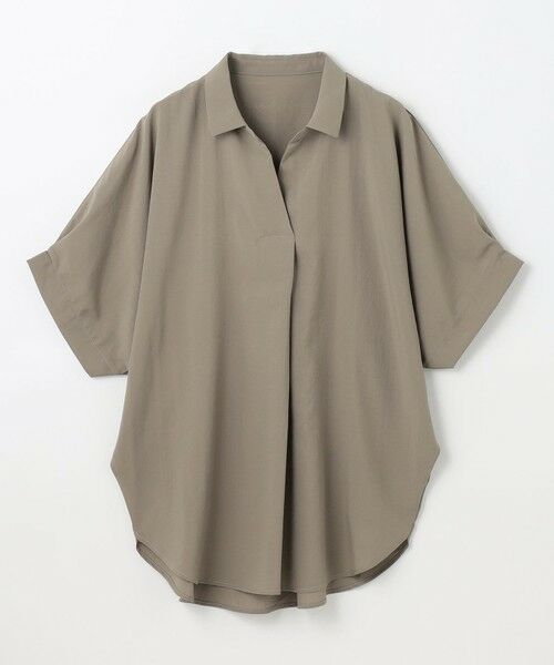 ANY / エニィ シャツ・ブラウス | 【新色追加/洗濯機可/接触冷感/UVケア】スキッパーネック袖タックブラウス | 詳細6