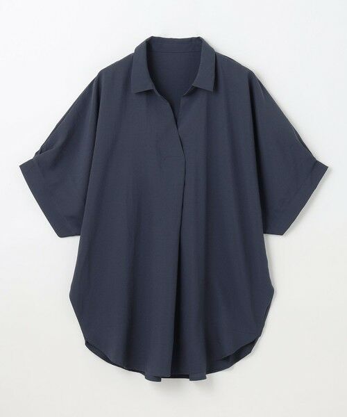ANY / エニィ シャツ・ブラウス | 【新色追加/洗濯機可/接触冷感/UVケア】スキッパーネック袖タックブラウス | 詳細9