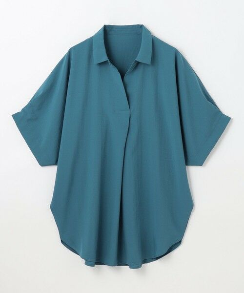 ANY / エニィ シャツ・ブラウス | 【新色追加/洗濯機可/接触冷感/UVケア】スキッパーネック袖タックブラウス | 詳細12