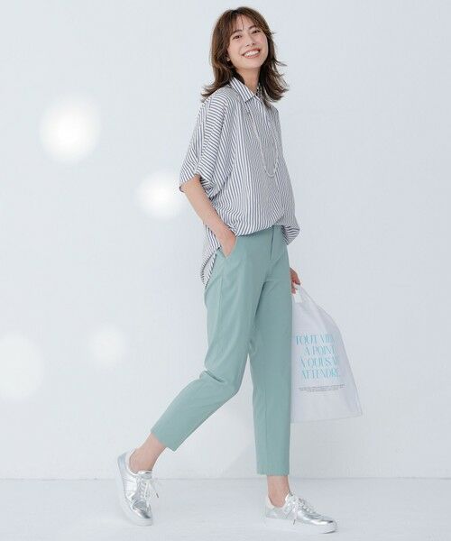 ANY / エニィ シャツ・ブラウス | 【新色追加/洗濯機可/接触冷感/UVケア】スキッパーネック袖タックブラウス | 詳細15