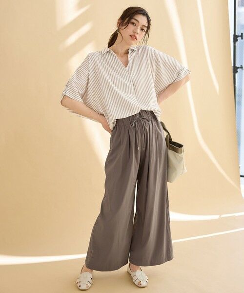 ANY / エニィ シャツ・ブラウス | 【新色追加】スキッパーネック袖タックブラウス | 詳細20