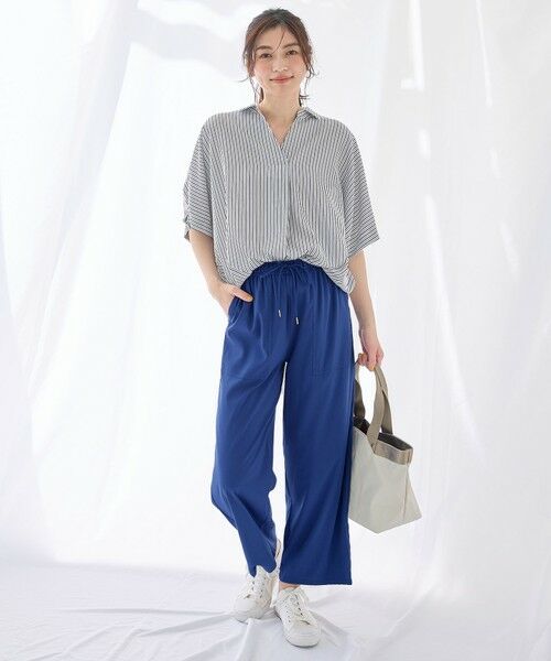 ANY / エニィ シャツ・ブラウス | 【新色追加】スキッパーネック袖タックブラウス | 詳細23