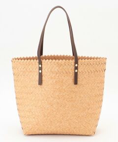 ♡ハウスオブロータス♡カゴバッグ♡フチレザーLサイズ♡新品♡ フチレザーロープバスケットM （かごバッグ）｜HOUSE OF LOTUS