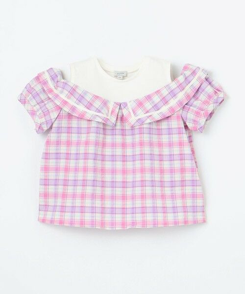 ANY / エニィ シャツ・ブラウス | チェック オフショルダー ブラウス | 詳細6