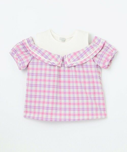 ANY / エニィ シャツ・ブラウス | チェック オフショルダー ブラウス | 詳細6