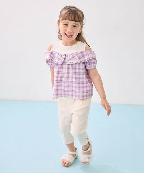 ANY / エニィ シャツ・ブラウス | チェック オフショルダー ブラウス | 詳細3