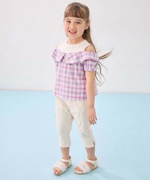 ANY / エニィ シャツ・ブラウス | チェック オフショルダー ブラウス | 詳細4