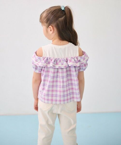 ANY / エニィ シャツ・ブラウス | チェック オフショルダー ブラウス | 詳細5