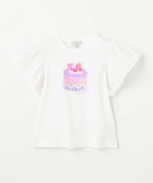 ANY / エニィ カットソー | 袖レース ケーキプリント Tシャツ | 詳細5