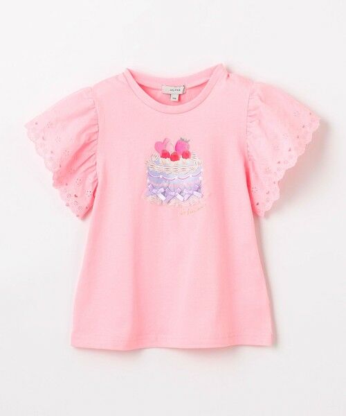 ANY / エニィ カットソー | 袖レース ケーキプリント Tシャツ | 詳細10