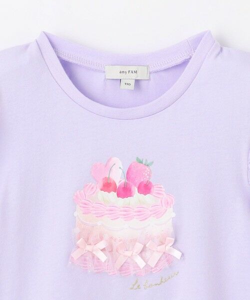 ANY / エニィ カットソー | 袖レース ケーキプリント Tシャツ | 詳細18