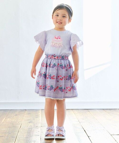 ANY / エニィ カットソー | 袖レース ケーキプリント Tシャツ | 詳細12