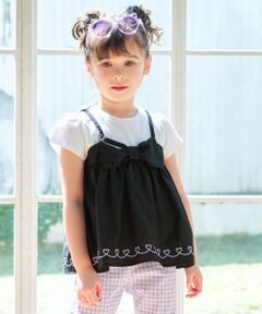 ANY / エニィ カットソー | キャミソール ドッキングTシャツ