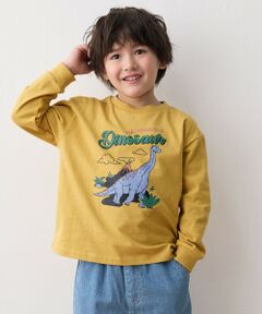 ANY / エニィ カットソー | 恐竜プリント 長袖Tシャツ