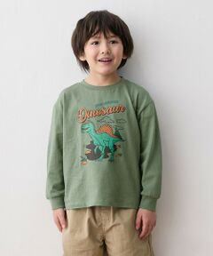 ANY / エニィ カットソー | 恐竜プリント 長袖Tシャツ