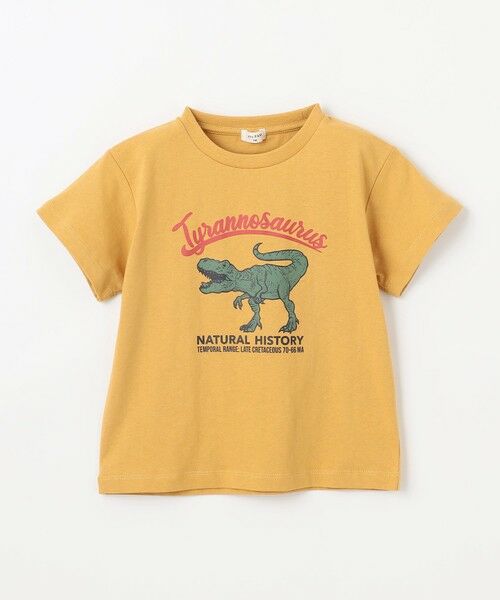 Tシャツ アーティスト「QP」プリント 恐竜 恐竜プリント 半袖 Tシャツ （カットソー）｜any FAM