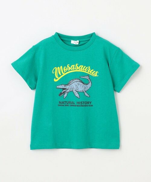 Tシャツ アーティスト「QP」プリント 恐竜 恐竜プリント 半袖 Tシャツ （カットソー）｜any FAM