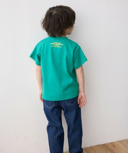 Tシャツ アーティスト「QP」プリント 恐竜 恐竜プリント 半袖 Tシャツ （カットソー）｜any FAM