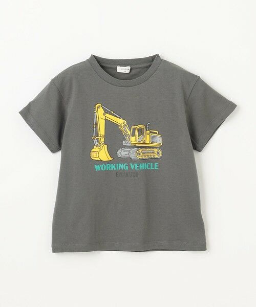 車プリント 半袖Tシャツ （カットソー）｜any FAM