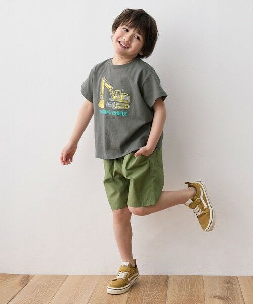 車プリント 半袖Tシャツ （カットソー）｜any FAM