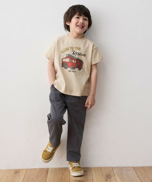 車プリント 半袖Tシャツ （カットソー）｜any FAM
