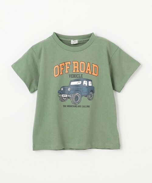 車プリント 半袖Tシャツ （カットソー）｜any FAM