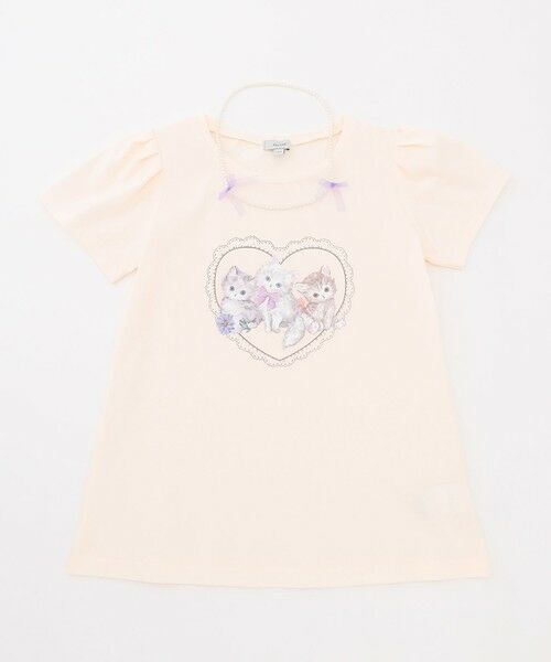 ANY / エニィ カットソー | ネックレス付き ネコTシャツ | 詳細5