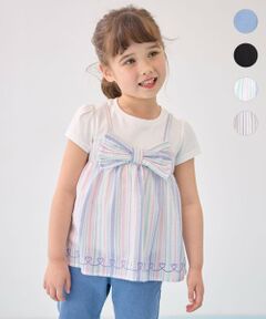 ANY / エニィ カットソー | キャミソール ドッキングTシャツ