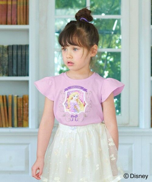 ANY/エニィ 【ディズニープリンセス/フローズン】ミラクルスパンコールTシャツ ラベンダー(ラプンツェル) 140 ANY/エニィ 【ディズニープリンセス/フローズン】ミラクルスパンコールTシャツ ラベンダー(ラプンツェル) 140