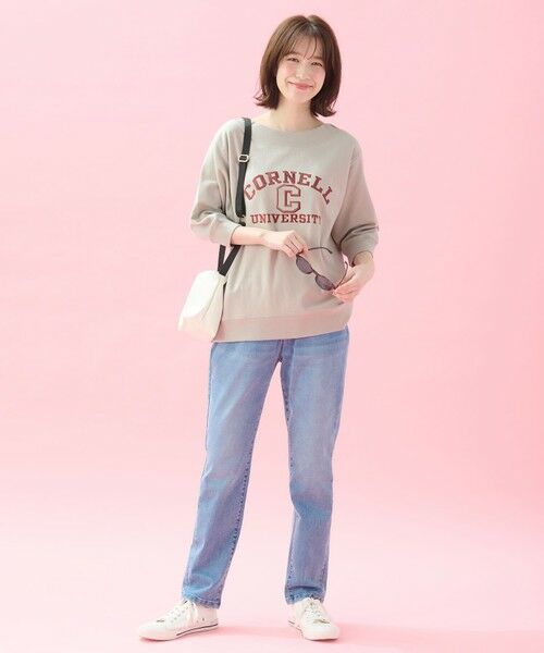 ANY / エニィ カットソー | 【洗濯機可/UVケア】カレッジコラボトレーナー | 詳細20