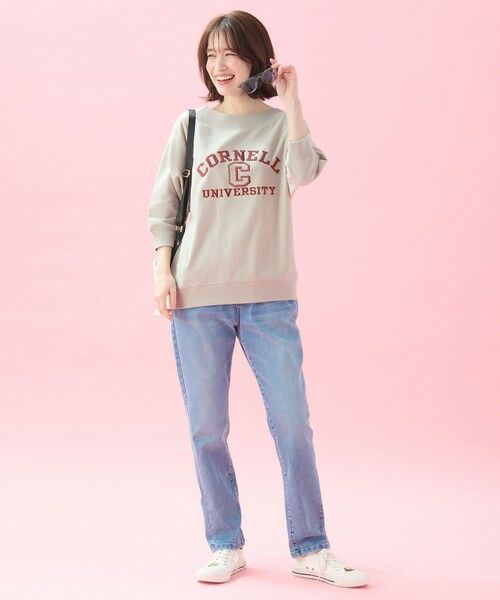 ANY / エニィ カットソー | 【洗濯機可/UVケア】カレッジコラボトレーナー | 詳細21