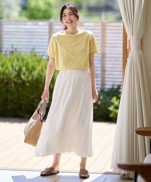 ANY / エニィ カットソー | 【新色追加/洗濯機可/接触冷感/UVケア】エニィファンクションフレンチスリーブTシャツ | 詳細9