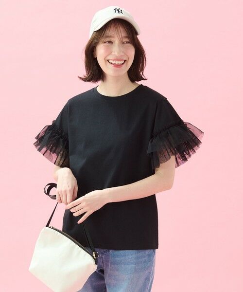 ANY / エニィ カットソー | 【洗濯機可/接触冷感/UVケア】ソロナチュールスリーブプルオーバー | 詳細1