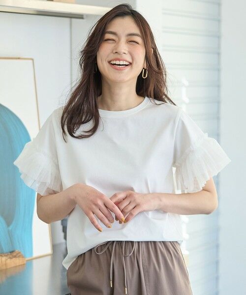 ANY / エニィ カットソー | 【洗濯機可/接触冷感/UVケア】ソロナチュールスリーブプルオーバー | 詳細12