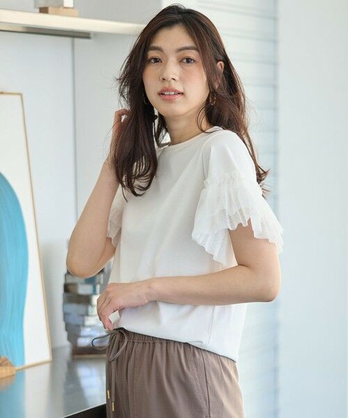 ANY / エニィ カットソー | 【洗濯機可/接触冷感/UVケア】ソロナチュールスリーブプルオーバー | 詳細13