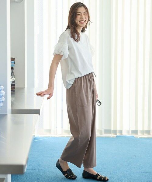 ANY / エニィ カットソー | 【洗濯機可/接触冷感/UVケア】ソロナチュールスリーブプルオーバー | 詳細17