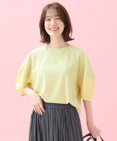 ANY / エニィ カットソー | 【洗濯機可】サッカーランタンスリーブプルオーバー