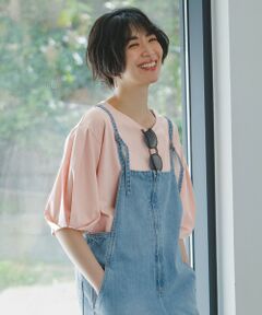 ANY / エニィ カットソー | 【洗濯機可/接触冷感/UVケア】タックスリーブカットソー