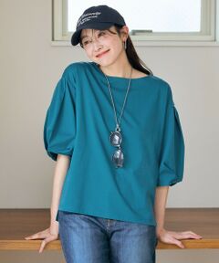 ANY / エニィ カットソー | 【洗濯機可/接触冷感/UVケア】タックスリーブカットソー