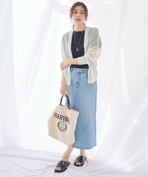 ANY / エニィ カーディガン・ボレロ | メッシュＶネックニットカーディガン | 詳細5