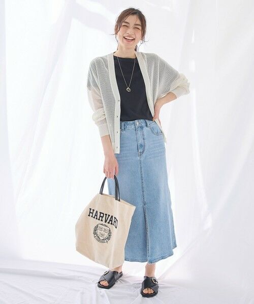 ANY / エニィ カーディガン・ボレロ | メッシュＶネックニットカーディガン | 詳細4