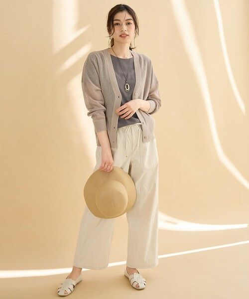 ANY / エニィ カーディガン・ボレロ | メッシュＶネックニットカーディガン | 詳細9