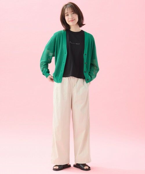 ANY / エニィ カーディガン・ボレロ | メッシュＶネックニットカーディガン | 詳細14