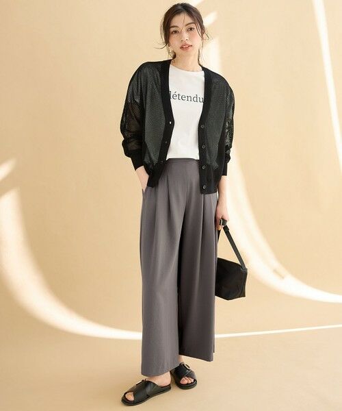 ANY / エニィ カーディガン・ボレロ | メッシュＶネックニットカーディガン | 詳細26