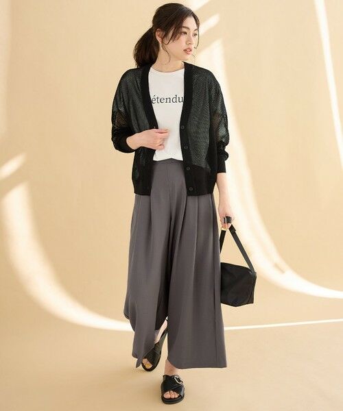 ANY / エニィ カーディガン・ボレロ | メッシュＶネックニットカーディガン | 詳細27