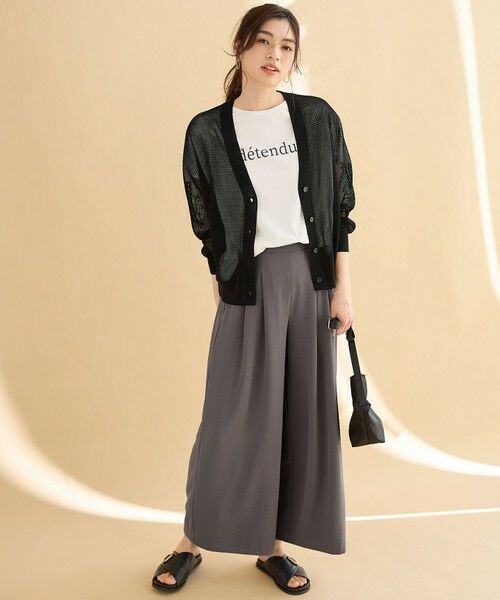ANY / エニィ カーディガン・ボレロ | メッシュＶネックニットカーディガン | 詳細28